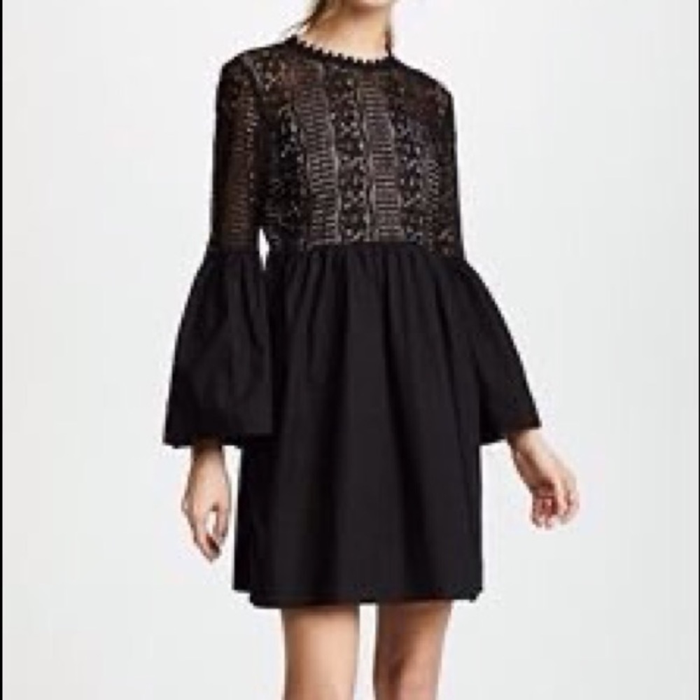 Endless Rose Black Lace Dress XS